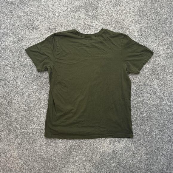 Nike Shirt Mens Large Green Swoosh Logo Athletic Tee Classic Crewneck Cotton - Picture 5 of 6